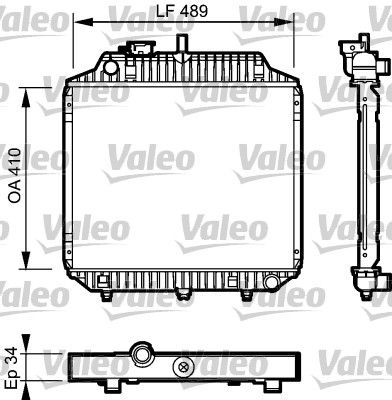 VALEO 732442 Radiator, engine cooling
