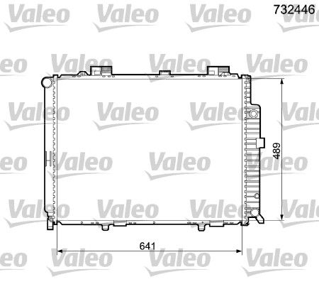 VALEO 732446 Radiator, engine cooling