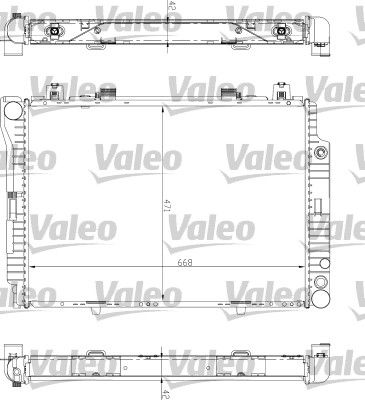 VALEO 732447 Radiator, engine cooling