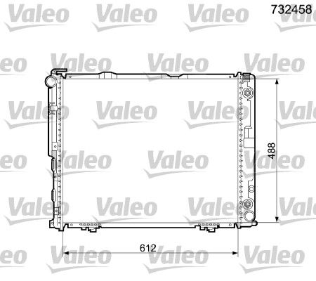 VALEO 732458 Radiator, engine cooling