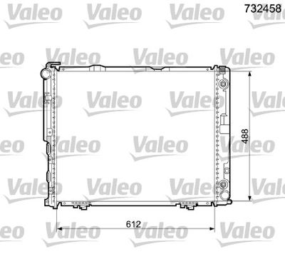 Radiator, engine cooling VALEO 732458