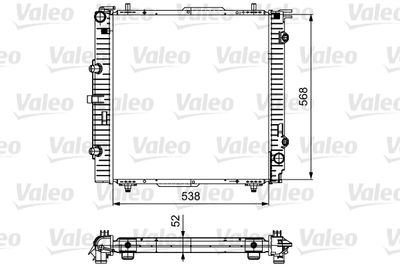 Radiator, engine cooling VALEO 732459