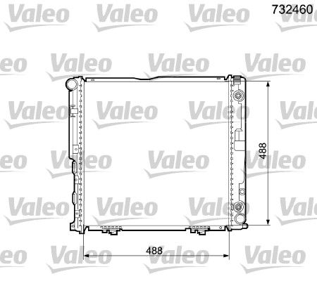 VALEO 732460 Radiator, engine cooling