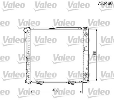 Radiator, engine cooling VALEO 732460