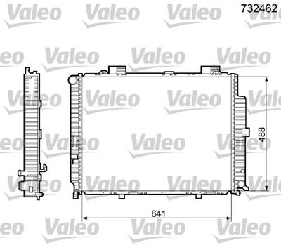 Radiator, engine cooling VALEO 732462