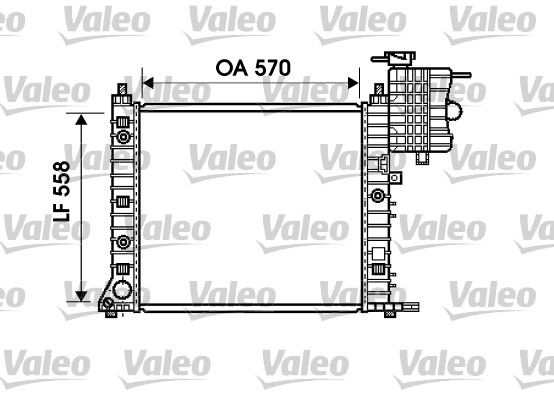 VALEO 732471 Radiator, engine cooling