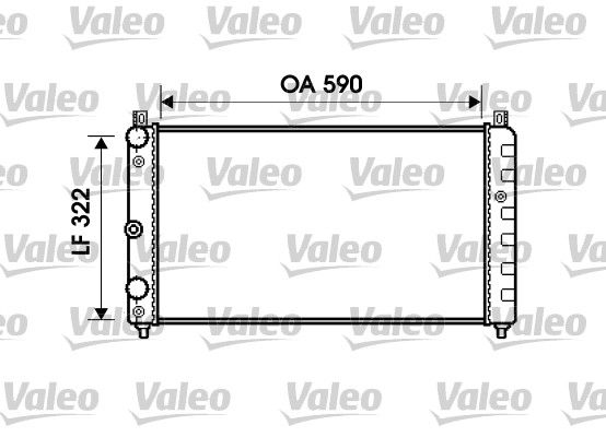 VALEO 732479 Radiator, engine cooling