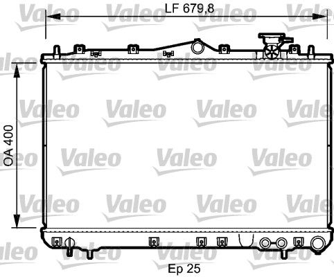 VALEO 732487 Radiator, engine cooling