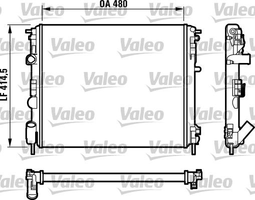 VALEO 732523 Radiator, engine cooling