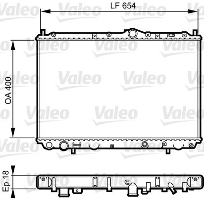 VALEO 732524 Radiator, engine cooling