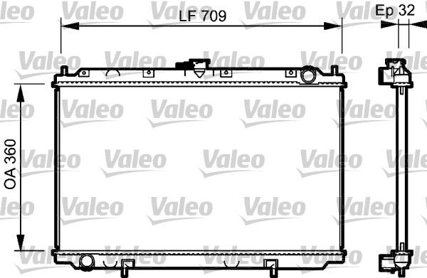 VALEO 732529 Radiator, engine cooling