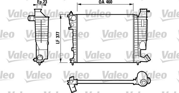 VALEO 732534 Radiator, engine cooling
