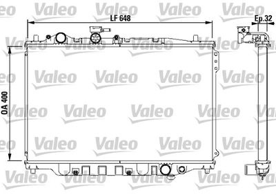 Radiator, engine cooling VALEO 732538