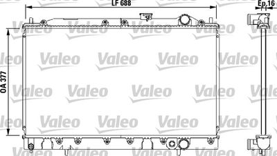 Radiator, engine cooling VALEO 732540