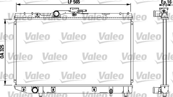 VALEO 732543 Radiator, engine cooling