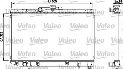 Radiator, engine cooling VALEO 732543
