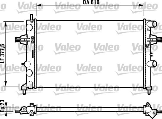 VALEO 732551 Radiator, engine cooling
