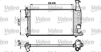 Radiator, engine cooling VALEO 732563