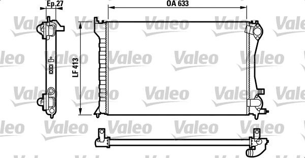 VALEO 732567 Radiator, engine cooling