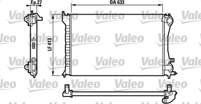 Radiator, engine cooling VALEO 732567