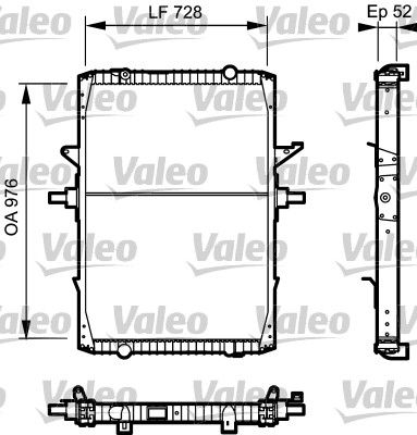 VALEO 732572 Radiator, engine cooling