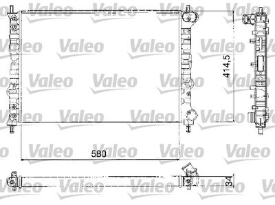Radiator, engine cooling VALEO 732580