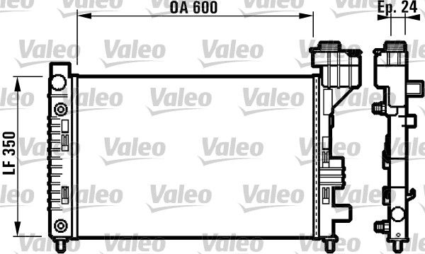 VALEO 732587 Radiator, engine cooling