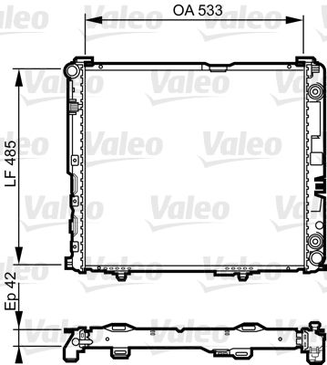 VALEO 732591 Radiator, engine cooling