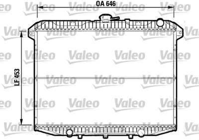 Radiator, engine cooling VALEO 732592
