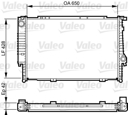 VALEO 732593 Radiator, engine cooling