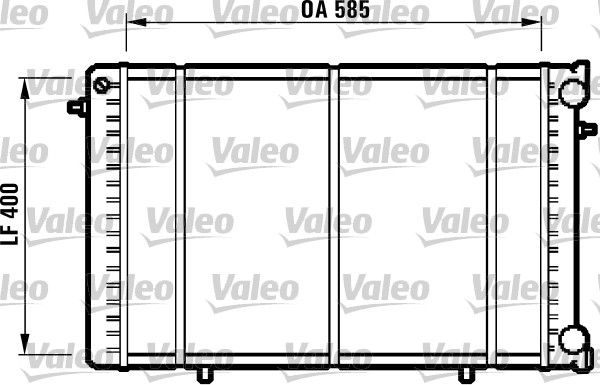 VALEO 732608 Radiator, engine cooling