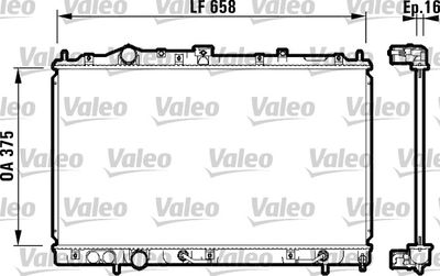 Radiator, engine cooling VALEO 732613