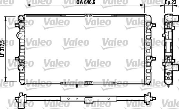 VALEO 732698 Radiator, engine cooling