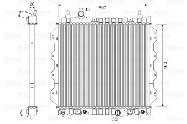 VALEO 732704 Radiator, engine cooling