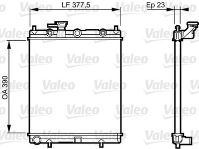 Radiator, engine cooling VALEO 732718
