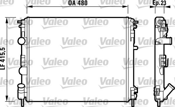 VALEO 732721 Radiator, engine cooling