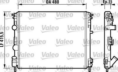Radiator, engine cooling VALEO 732721