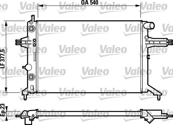 VALEO 732724 Radiator, engine cooling