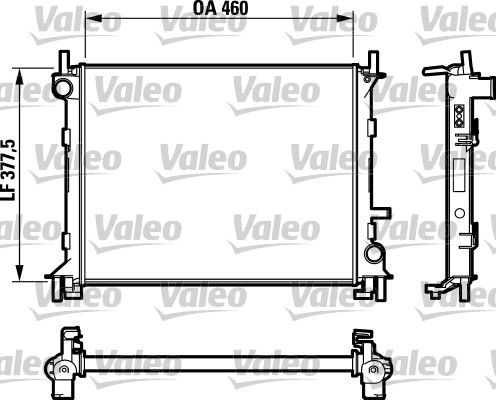 VALEO 732731 Radiator, engine cooling