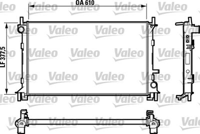 Radiator, engine cooling VALEO 732732