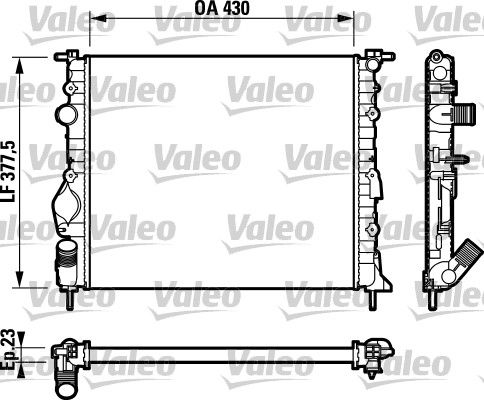 VALEO 732765 Radiator, engine cooling