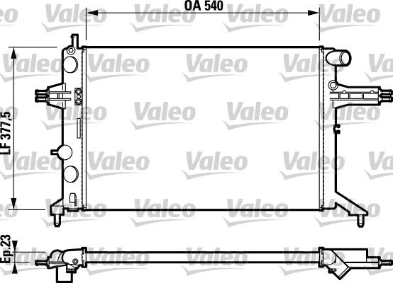 VALEO 732795 Radiator, engine cooling