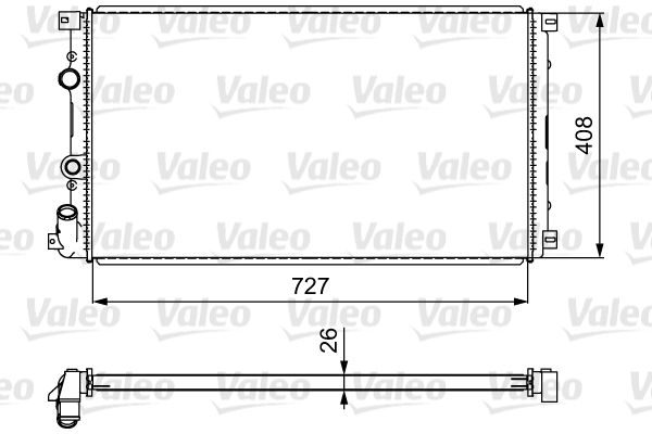VALEO 732798 Radiator, engine cooling