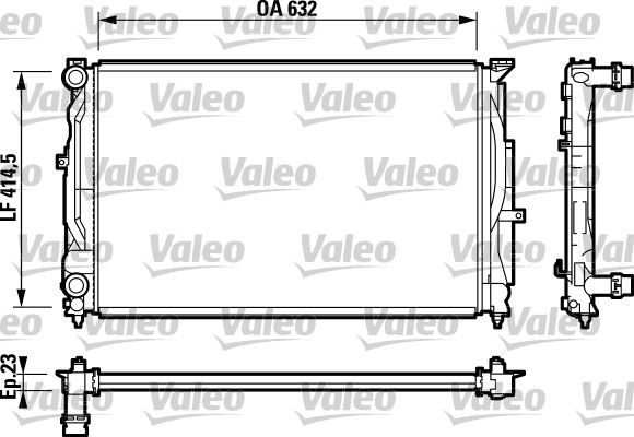 VALEO 732811 Radiator, engine cooling