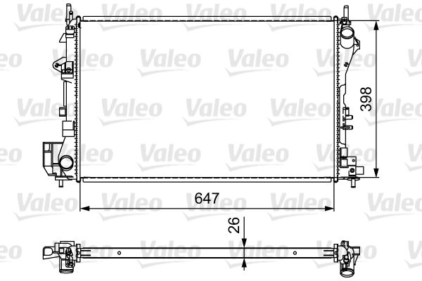 VALEO 732877 Radiator, engine cooling