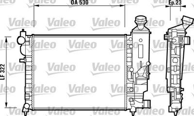 Radiator, engine cooling VALEO 732882