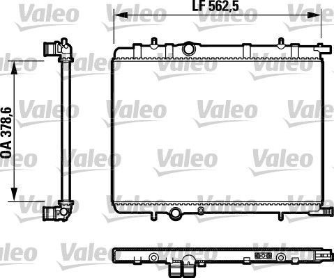 VALEO 732892 Radiator, engine cooling