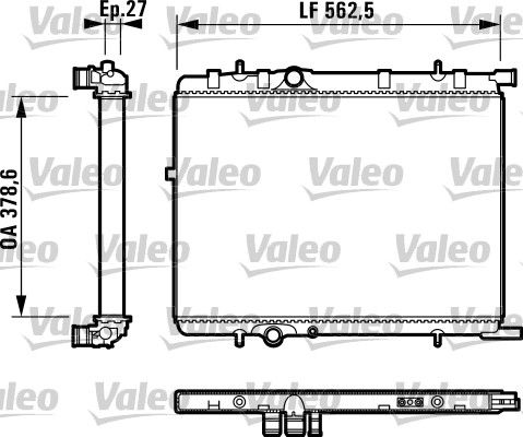 VALEO 732895 Radiator, engine cooling