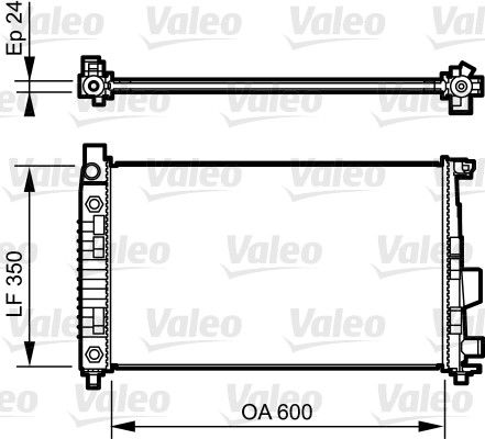 VALEO 732897 Radiator, engine cooling