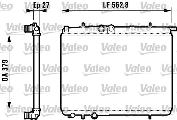 VALEO 732910 Radiator, engine cooling